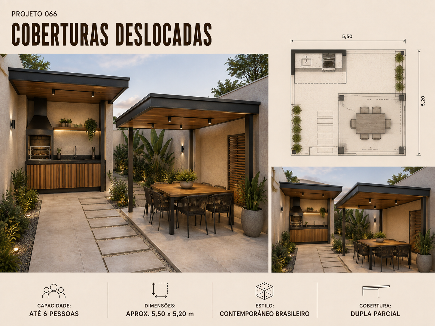 Projeto 066: Coberturas Deslocadas